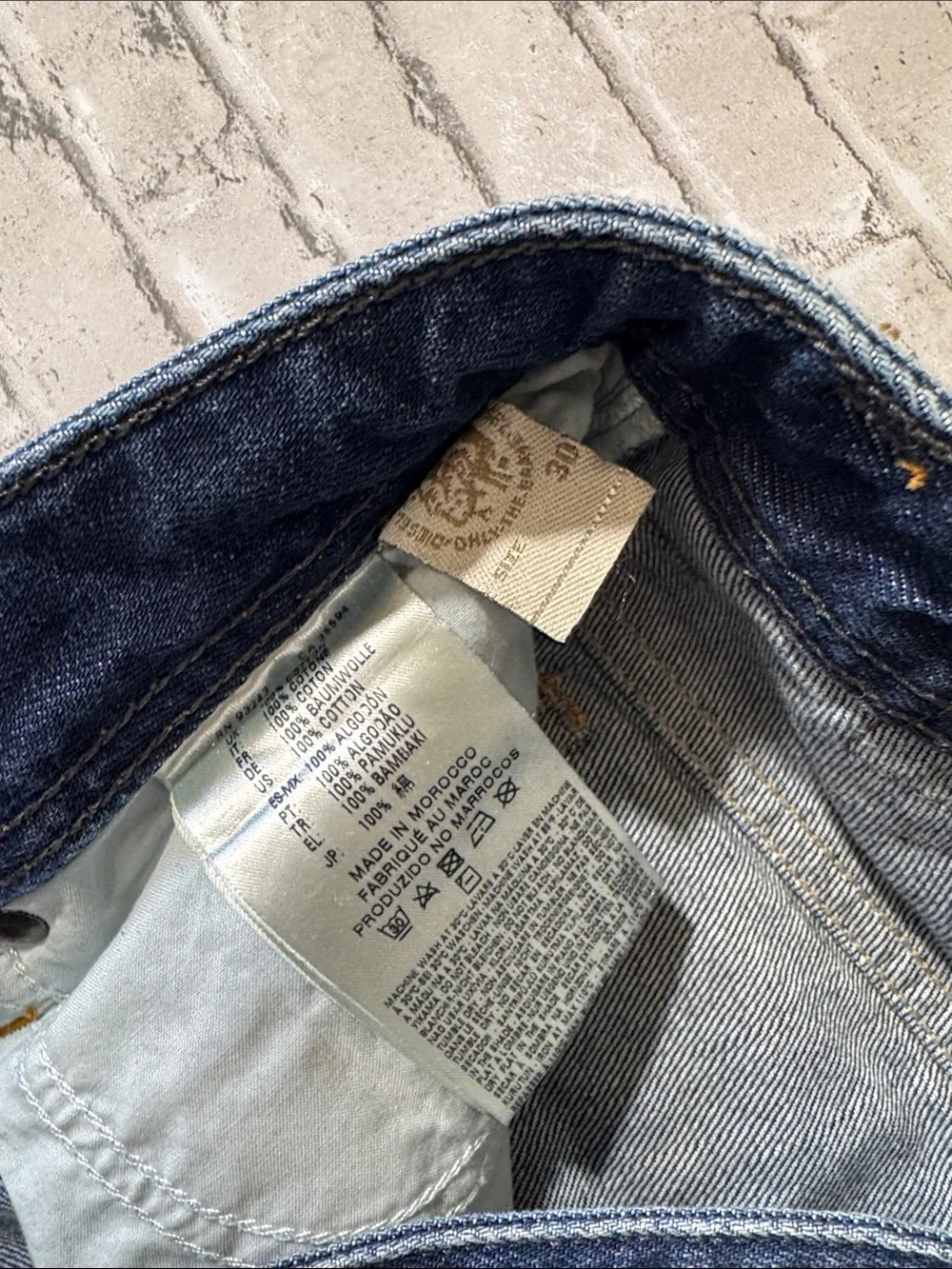 Diesel mens 30x30 Safado regular slim straight button fly denim blue jeans EUC